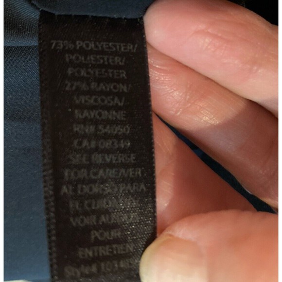 Rachel Roy Black Tie V-neck Elastic Waistband Dress size 8 Zipper Back Lined - Picture 12 of 12